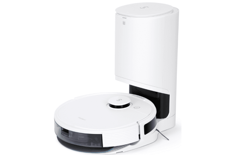 Ecovacs Deebot OZMO N8 PRO+ steht an der Absaugstation